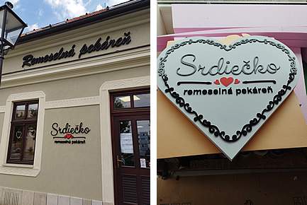 Logo z plastu a polystyrénu